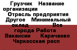 Грузчик › Название организации ­ Fusion Service › Отрасль предприятия ­ Другое › Минимальный оклад ­ 20 000 - Все города Работа » Вакансии   . Карачаево-Черкесская респ.